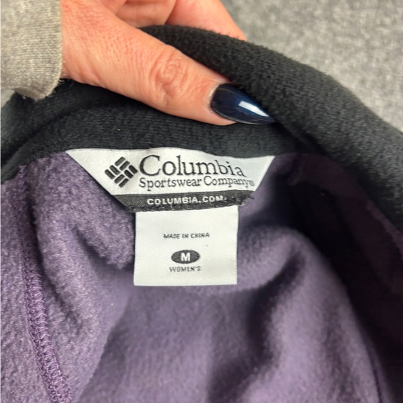 COLUMBIA Women’s Purple Full Zip Fleece Vest size: Medium - Picture 5 of 7